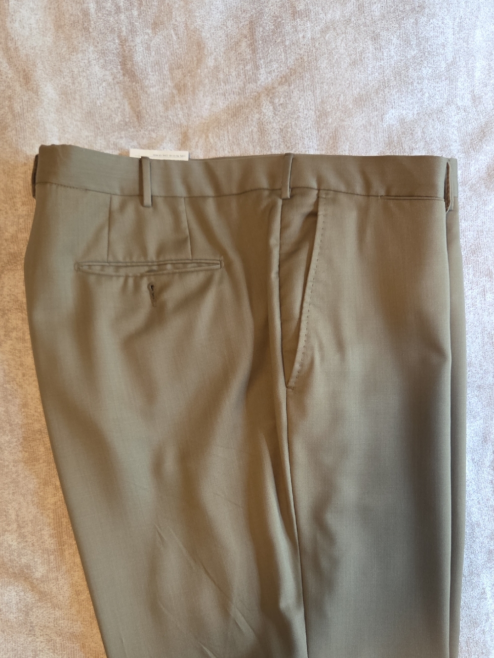 Ermenegildo Zegna Taupe Dress Trousers